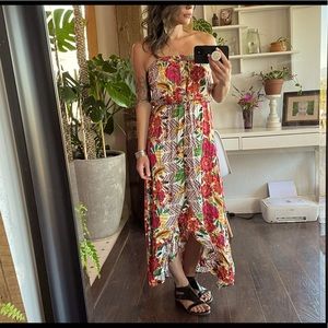 High-low floral sundress sz S